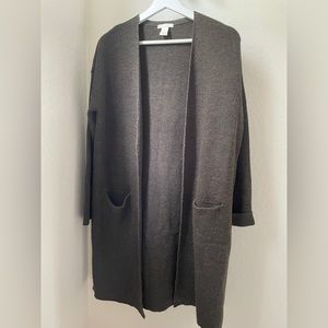 H&M Olive Oversized Cardigan